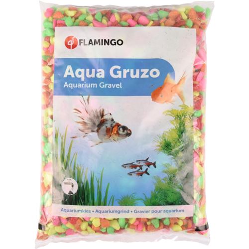 Comparer les prix de Gravier Neon rainbow mix 1 kg. pour aquarium. - Flamingo Pet Products - FL-400443