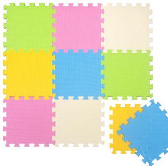 8 50 Sur Tapis De Jeu Doux Pour Bebe Depuis Zero Dalles Puzzle En Mousse Pastel Colore Coffre A Jouets Et Rangements Achat Prix Fnac