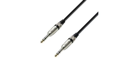 Adam Hall Cables K3BVV0600 Série 3 Star Câble Audio Jack 6,35 mm stéréo vers Jack 6,35 mm stéréo 6 m