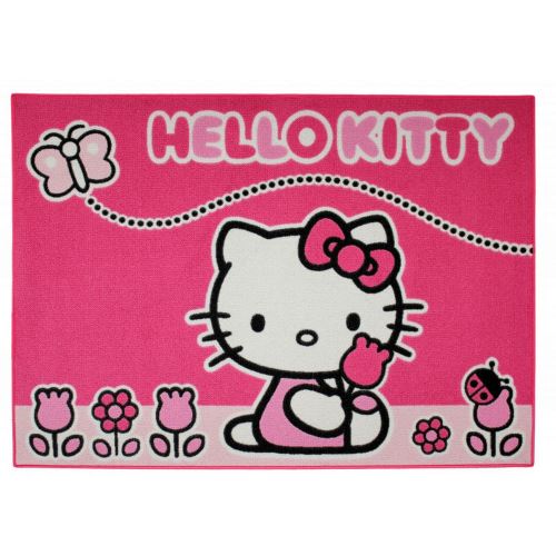 Tapis enfant Hello Kitty 133 x 95 cm Papillon