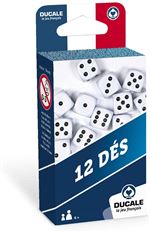 Ducale, le jeu français- Lot de 12 18mm dés-Jeu de Voyage, 130010723