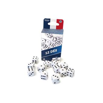 Ducale, le jeu français- Lot de 12 18mm dés-Jeu de Voyage, 130010723