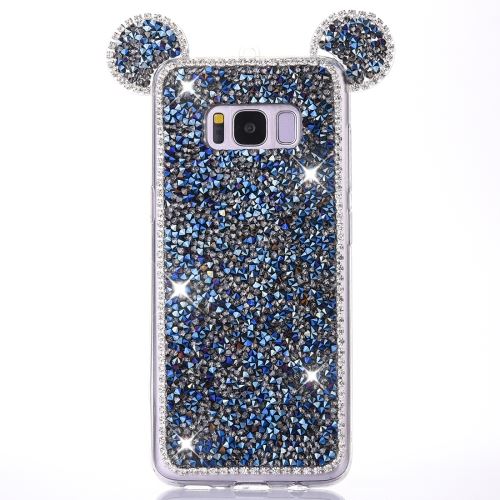 Galaxy S8 Coque Protection TPU Oreille Souris Bijoux brillant Bleu ALS52682