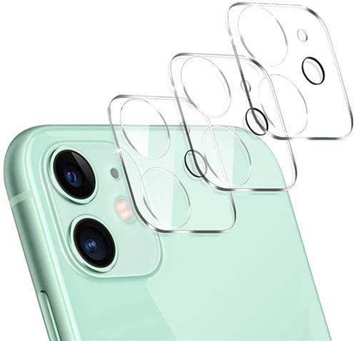 Lot de 3 Verres Trempé Protection Caméra pour iPhone 11 - Film Protecteur Lentille Appareil Photo Arriere [Phonillico®]