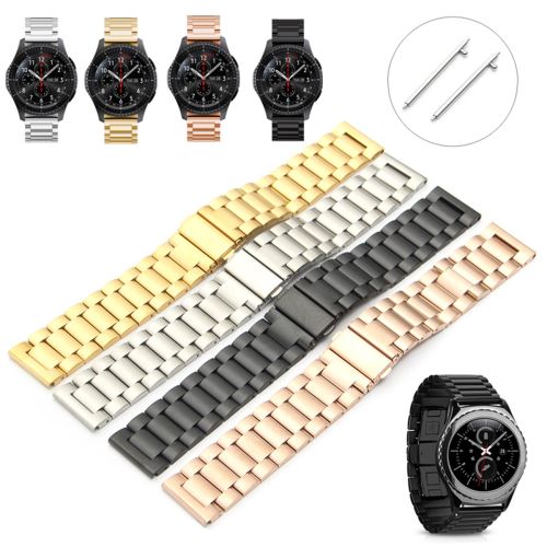 NEUFU Remplacera Sangle Montre Intelligente en Métal Pour Samsung Gear S3 Frontier / Classic Or Rose