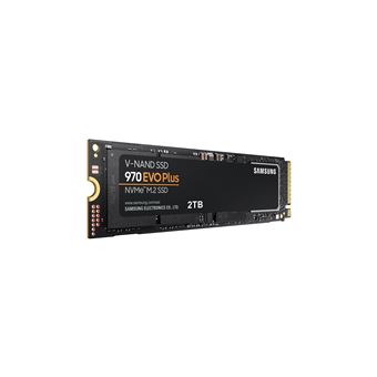 Samsung 970 EVO Plus MZ-V7S2T0BW - Disque SSD - chiffré - 2 To - interne - M.2 2280 - PCIe 3.0 x4 (NVMe) - mémoire tampon : 2 Go - AES 256 bits - TCG Opal Encryption 2.0 - 1