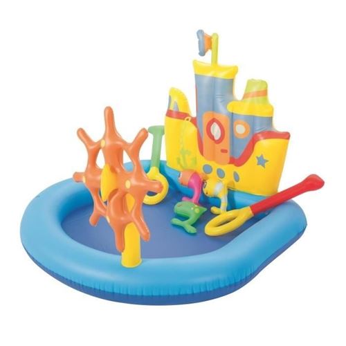 Piscine bateau avec activités 140x130