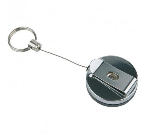 Porte-clés rétractable inox APS - x 2 - Inox