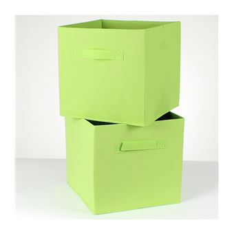 Cube De Rangement Intisse 28 Cm Lot De 2 Achat Prix Fnac