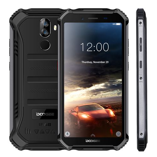 DOOGEE S40 pro Smartphone IP68 Etanche 5.5 4650mAh Batterie 64Go Téléphone portable 4G Double SIM GPS - Noir