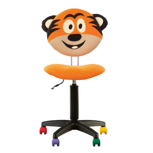 Fauteuil jouet tigre, chaise de bureau pour enfant orange