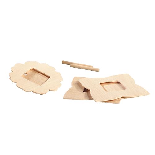 Cadres photos en bois décorer, 3pcs.