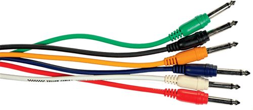 Yellow Cable P060-6 Patch de Couleur Jack/Jack - 60cm (X6) - Image 3