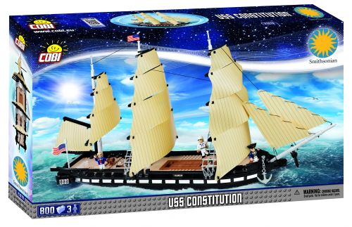 Cobi Smithsonian kit de construction du navire USS Constitution (21078)