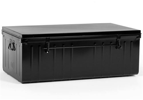 Pierre Henry - Malle en acier Habitat 100 cm Noir