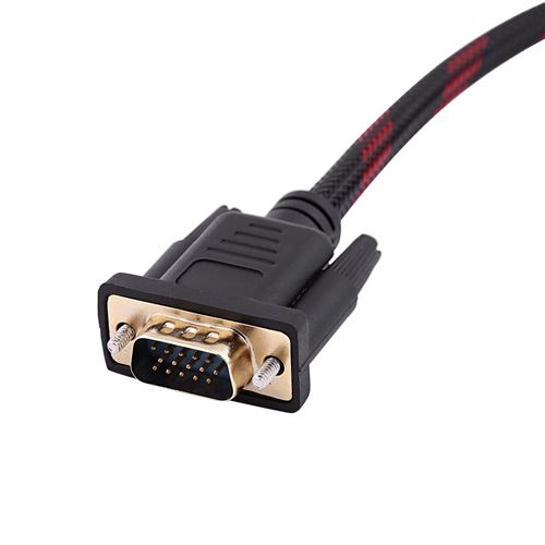 1080P male vers VGA Cable video Adaptateur convertisseur HD Cable de  conversion avec sortie audio