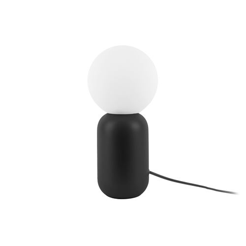 Leitmotiv - Lampe à poser design boule Gala - H. 32 cm - Noir - Gala