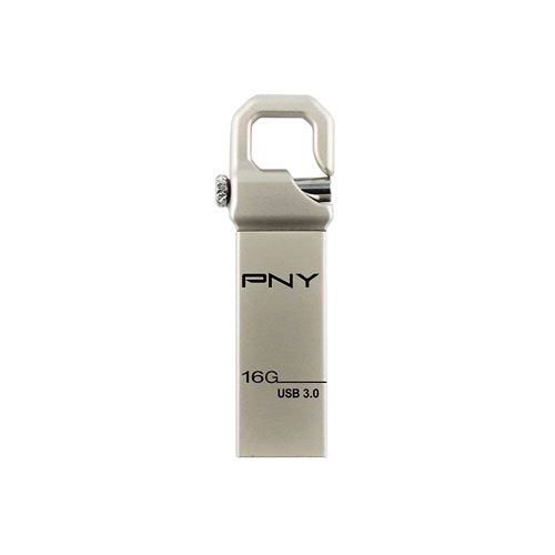 PNY Clé USB 3.0 16 Go Hook Metal - Gris
