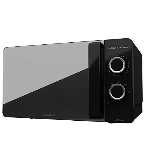 Cecotec ProClean 3040 Mirror - Four micro-ondes monofonction - 20 litres - 700 Watt - noir