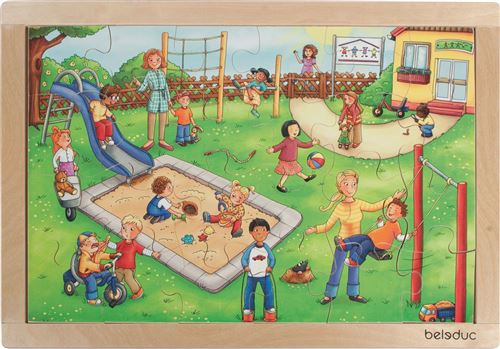 beleduc puzzle puzzle jardin d'enfants 24 pièces 41 cm