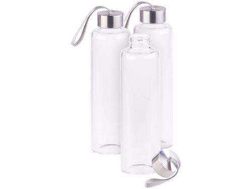3 bouteilles en verre borosilicate - 550 ml