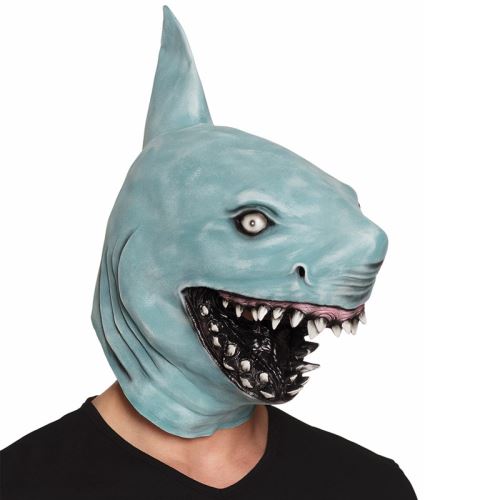 masque latex visage requin effrayant - 00159