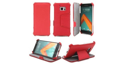 HTC 10 rouge avec stand