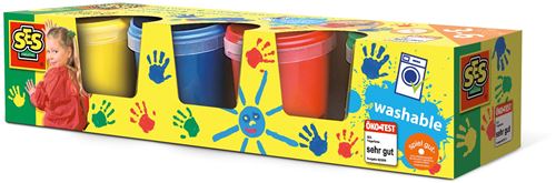 Peinture à doigts - 4 pots de 150 ml : Classique