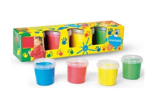 Peinture &agrave; doigts 4 pots de 150 ml : classique SES8710341003050