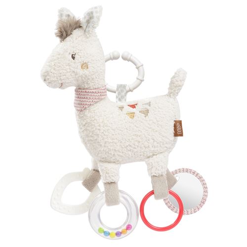Fehn jouet activité Pérou lama 26 cm beige