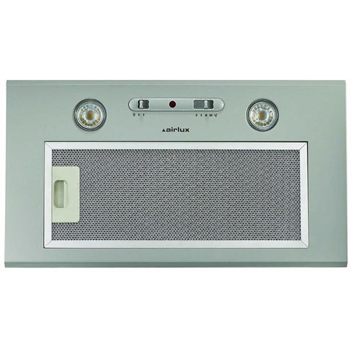 Airlux AHF545SI - Hotte - groupe filtrant - Niche - largeur : 47.7 cm - profondeur : 26.2 cm - evacuation & recyclage - argent