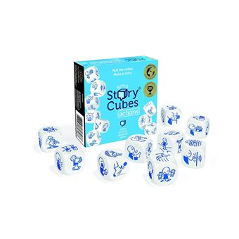 Jeu de pions Rory's Story Cubes 02 Actions Bleu Asmodée