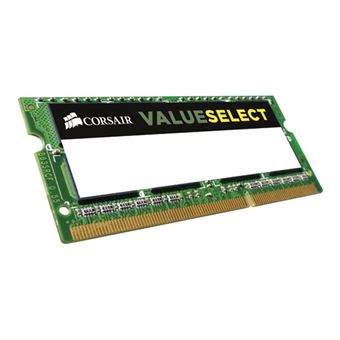 CORSAIR Value Select - DDR3L - module - 8 Go - SO DIMM 204 broches - 1600 MHz / PC3-12800 - CL11 - 1.35 V - mémoire sans tampon - non ECC - 1