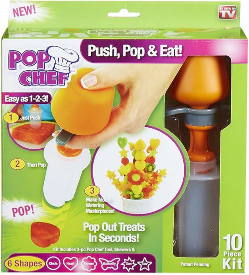 Pop Chef – Coupe Légumes et Fruits pour Enfant – 6 Embouts
