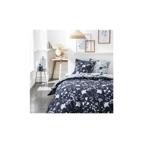 TODAY Parure de couette 100 % Coton 220x240cm SUNSHINE 3.27 - Bleu et gris clair
