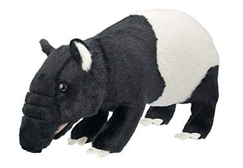 Peluche enfant tapir 30 cm - doudou animaux de la foret - nouveaute