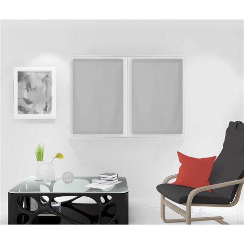 Paire de brise bise 70x90 cm DOLLY gris