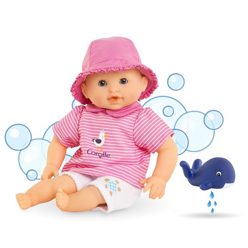 Non Communiqué Beige Poupon Bébé Bain Océane - Baleine