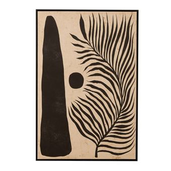 Tableau Déco Abstrait "Feuille" 83x123cm Marron - 1