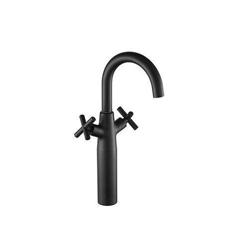 Non Communiqué Noir Mélangeur Lavabo Haut Nanka