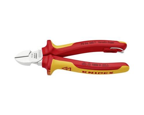 Knipex 70 06 160 T Diagonal Cutters With Tether Attachment 160mm