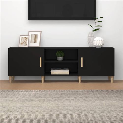 Vidaxl Noir Meuble Tv - Image 2