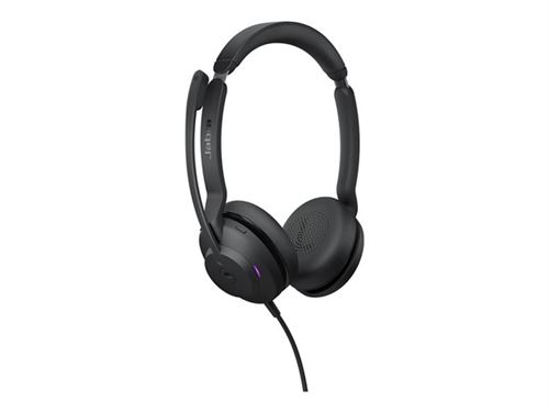 Casque Jabra Evolve 30 II Arceau USB Type-C Noir - Micro-casque Filaire Pour Bureau