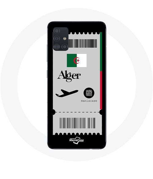Coque Samsung Galaxy A51 4G Billet d'avion Algerie Maniacase