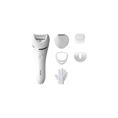 Philips Bre715/00 - Epilateur Électrique Serie 8000 - 100% Étanche - 6 Accessoires