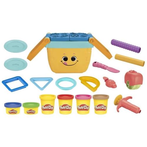 Play-Doh Pique-Nique Des Formes, Jeu De Pâte A Modeler Prescolaires, 6 Pots De Pâte A Modeler, Des 3 Ans, Packaging Non Commercial
