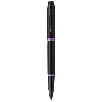 Parker IM Vibrant Rings Noir Violet Roller F