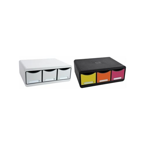 Non Communiqué Gris Exacompta Module De Classement Toolbox Maxi, 3 Tiroirs,