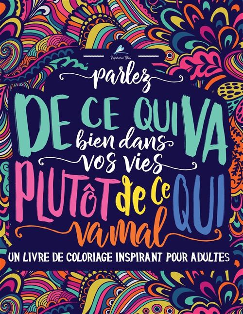 Livre de coloriage inspirant pour adultes - 35 coloriages - 76 pages - Format A4