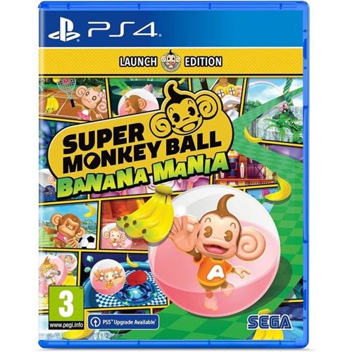 Jeu vidéo PlayStation 4 - SEGA - Super Monkey Ball Banana Mania - 300 niveaux - 12 mini-jeux - Multijoueur jusqu'à 4